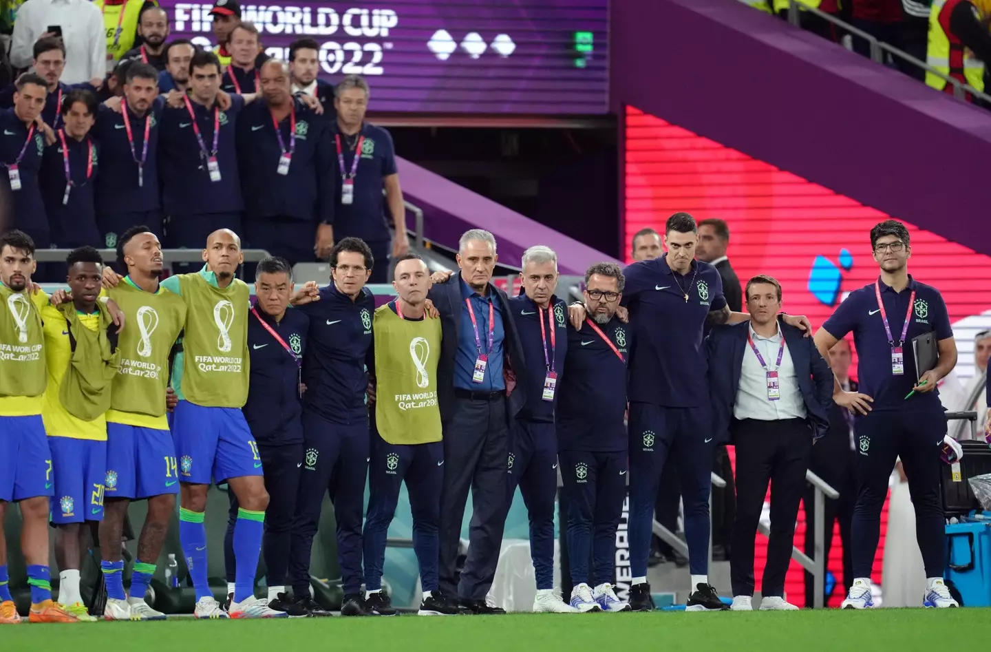 Tite during the penalty shootout between Brazil and Croatia. Image: Alamy