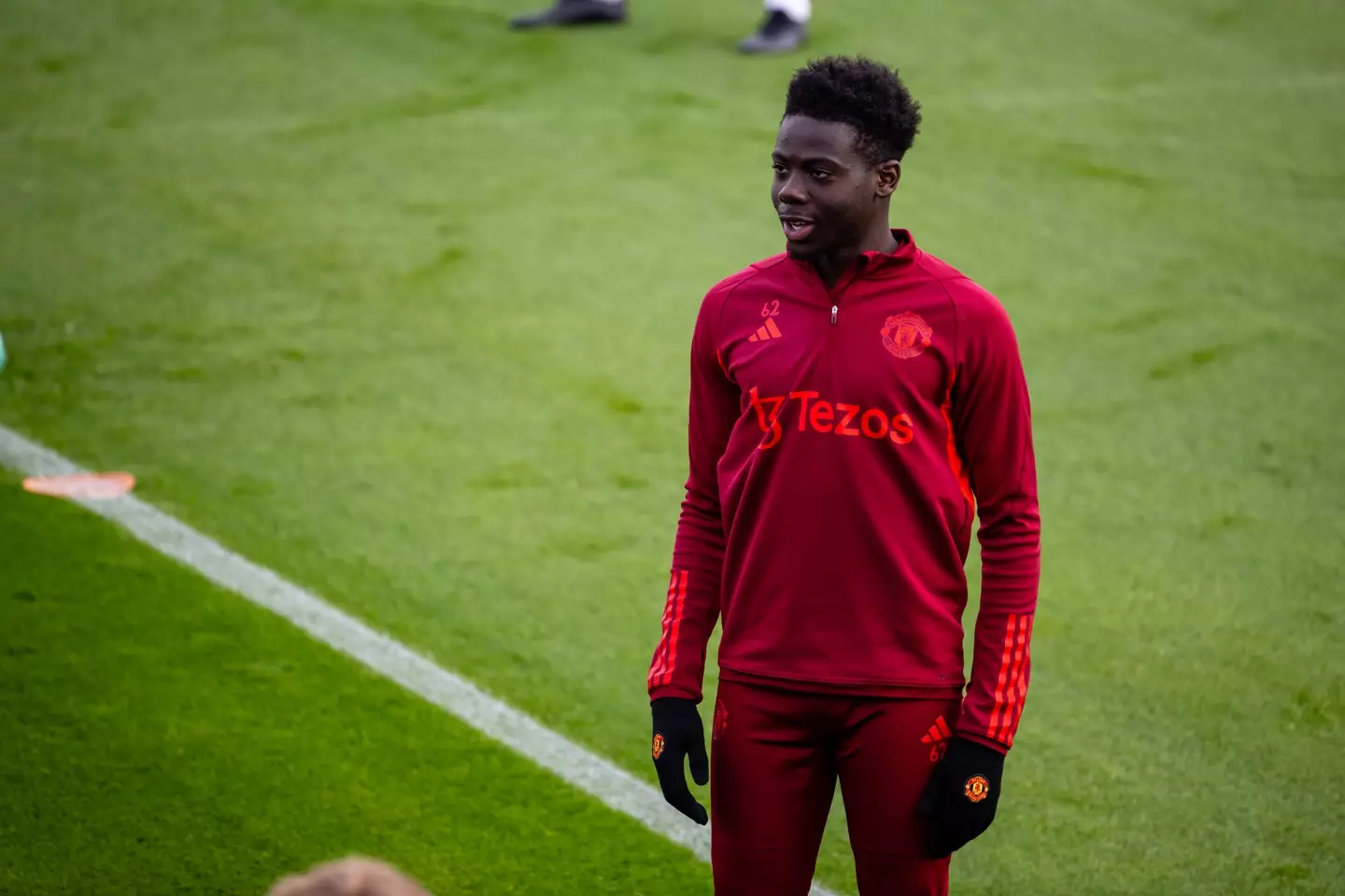 Forson during a first-team training session. (Image