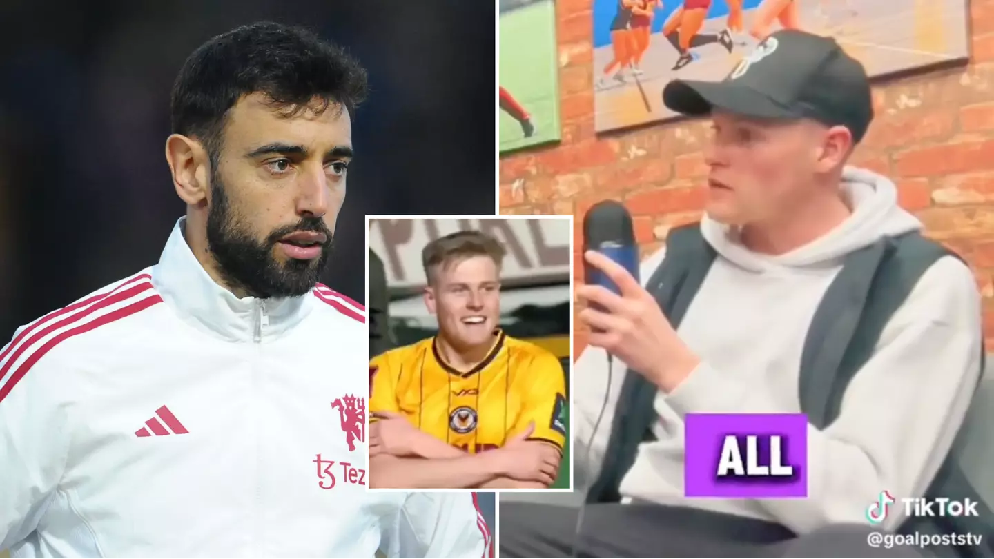 What Bruno Fernandes said to Newport star after his goal against Man Utd speaks volumes