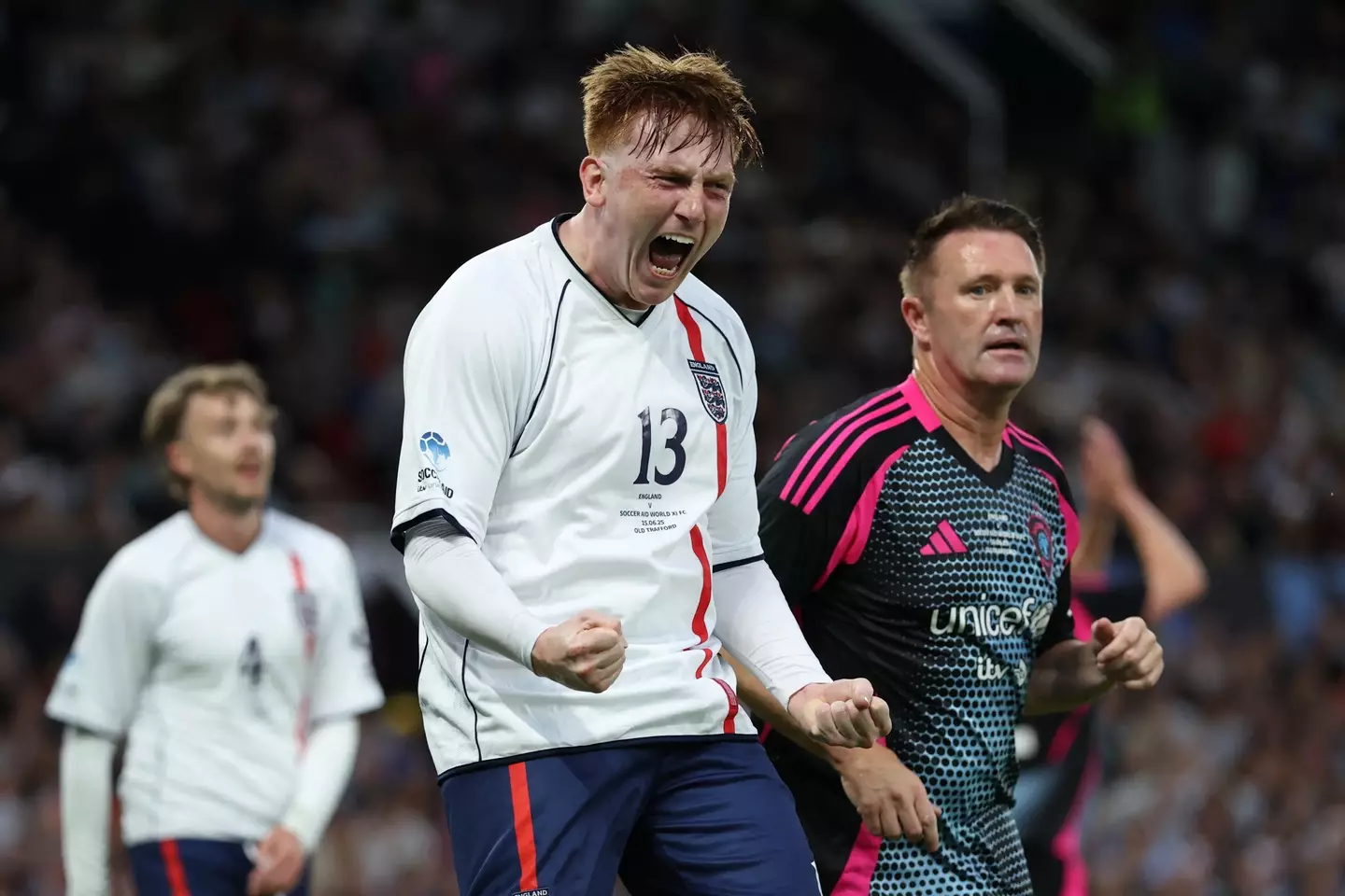 Angry Ginge starred at Soccer Aid 2025. Image: Getty