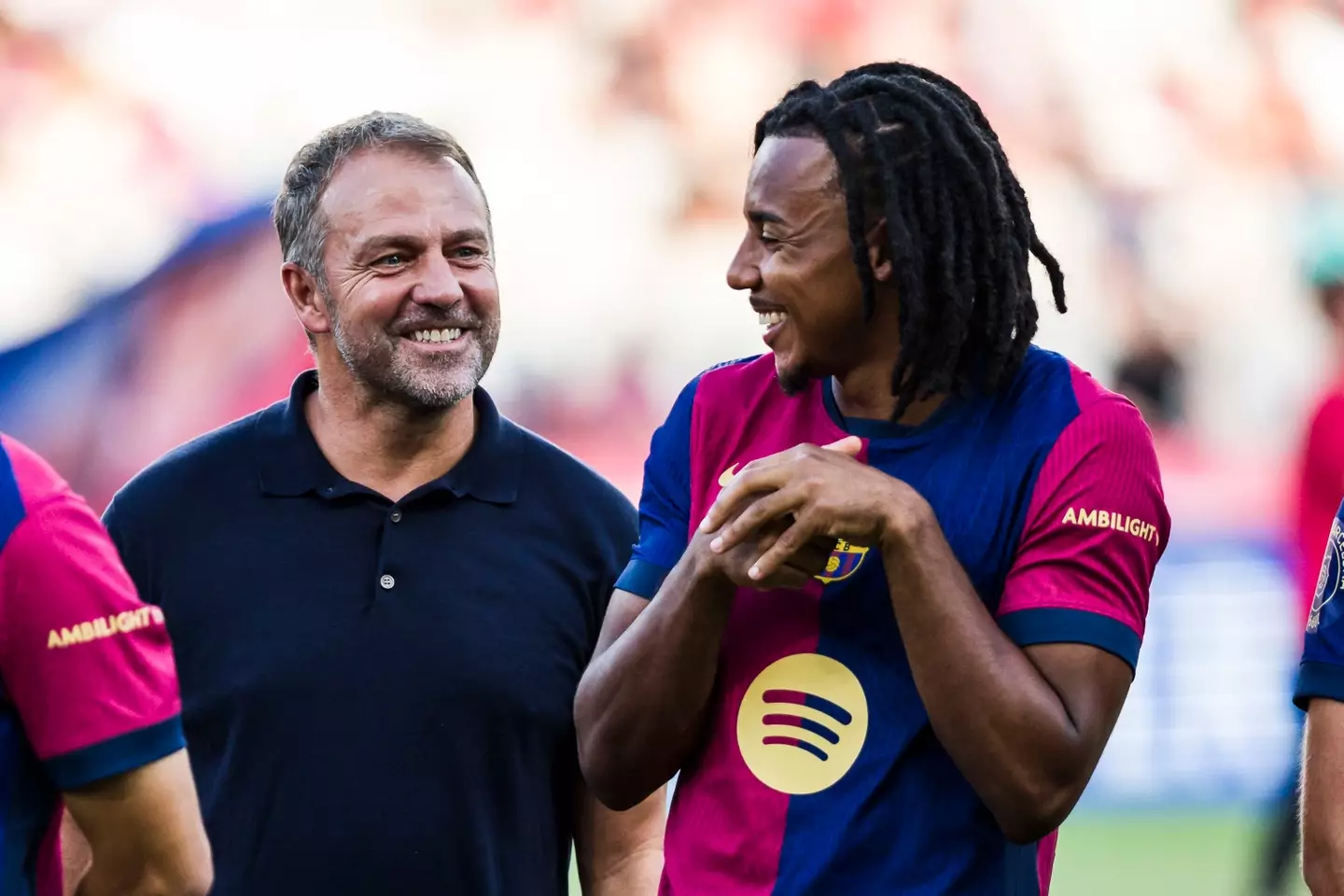 Jules Kounde and Hansi Flick- Getty