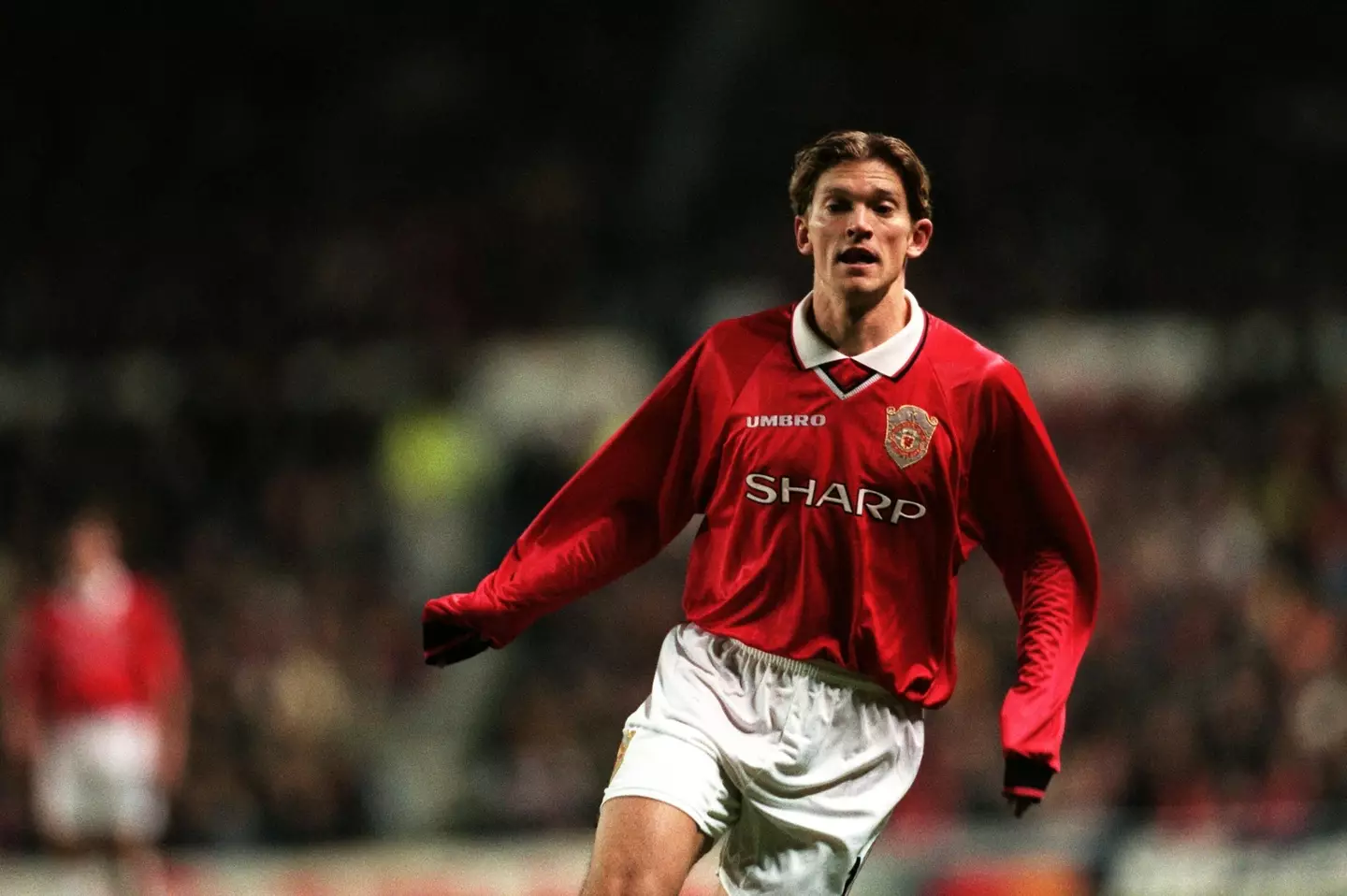 Blomqvist playing for United. Image: Alamy