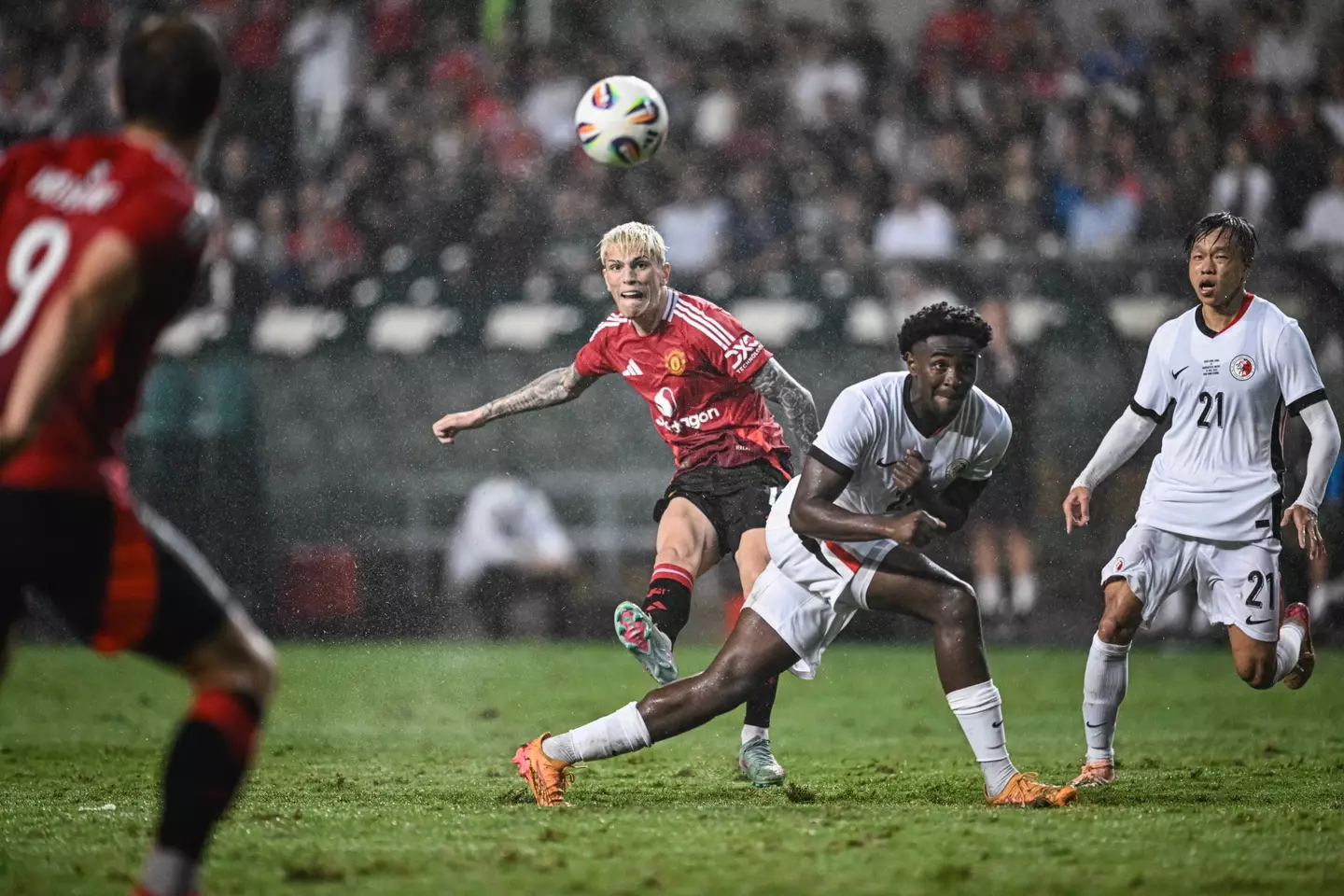 Garnacho played in United's post-season tour in May but is set to miss their summer tour of the USA. (Image: Getty)