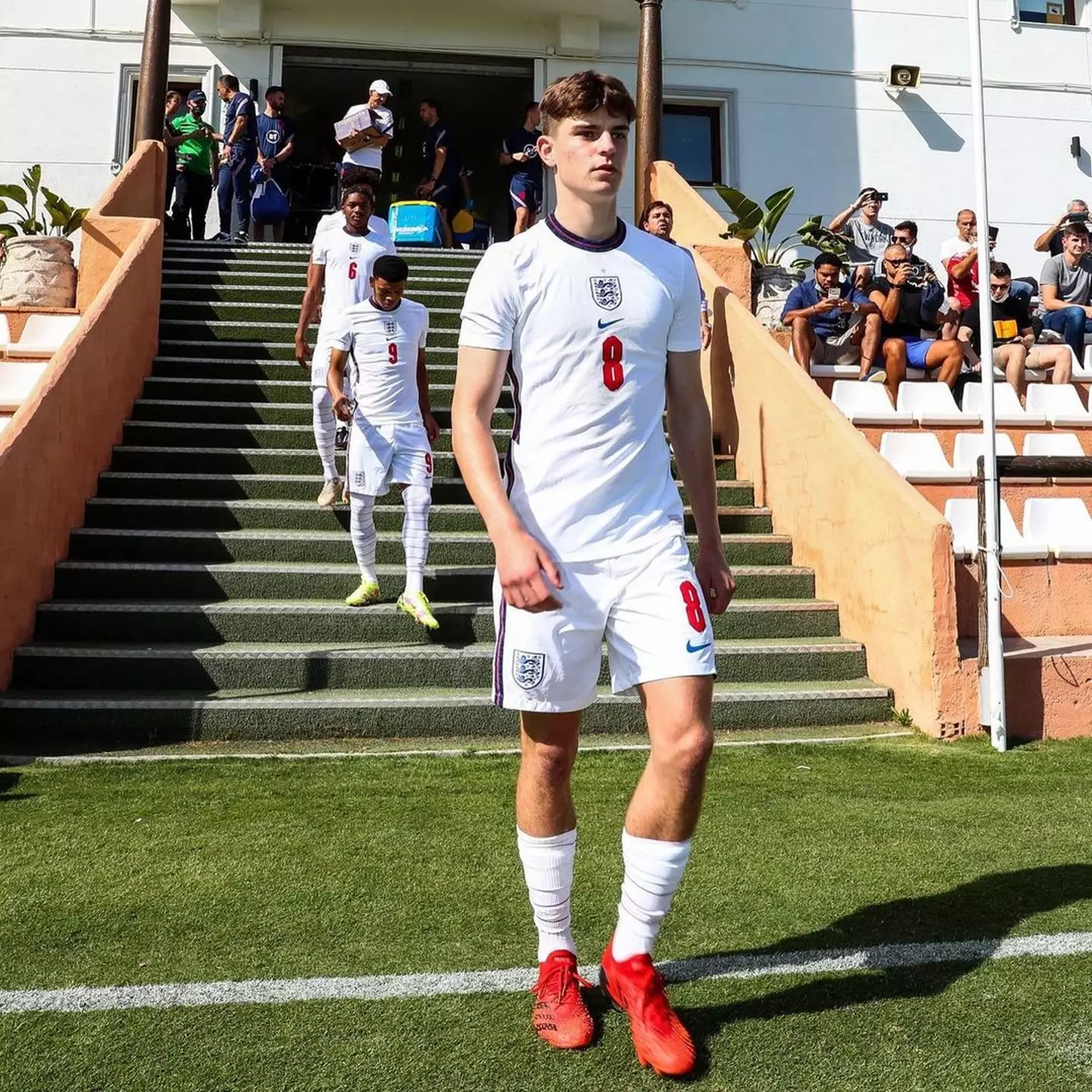 Bristol City midfielder Alex Scott proudly wears the England shirt. (Image credit: Instagram/Alex Scott)