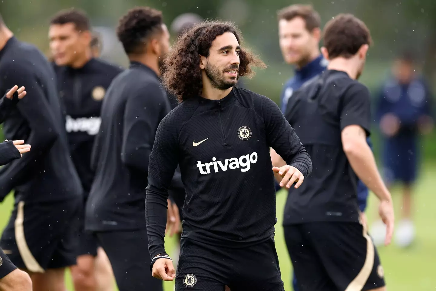 Marc Cucurella in Chelsea training at Cobham. (Alamy)