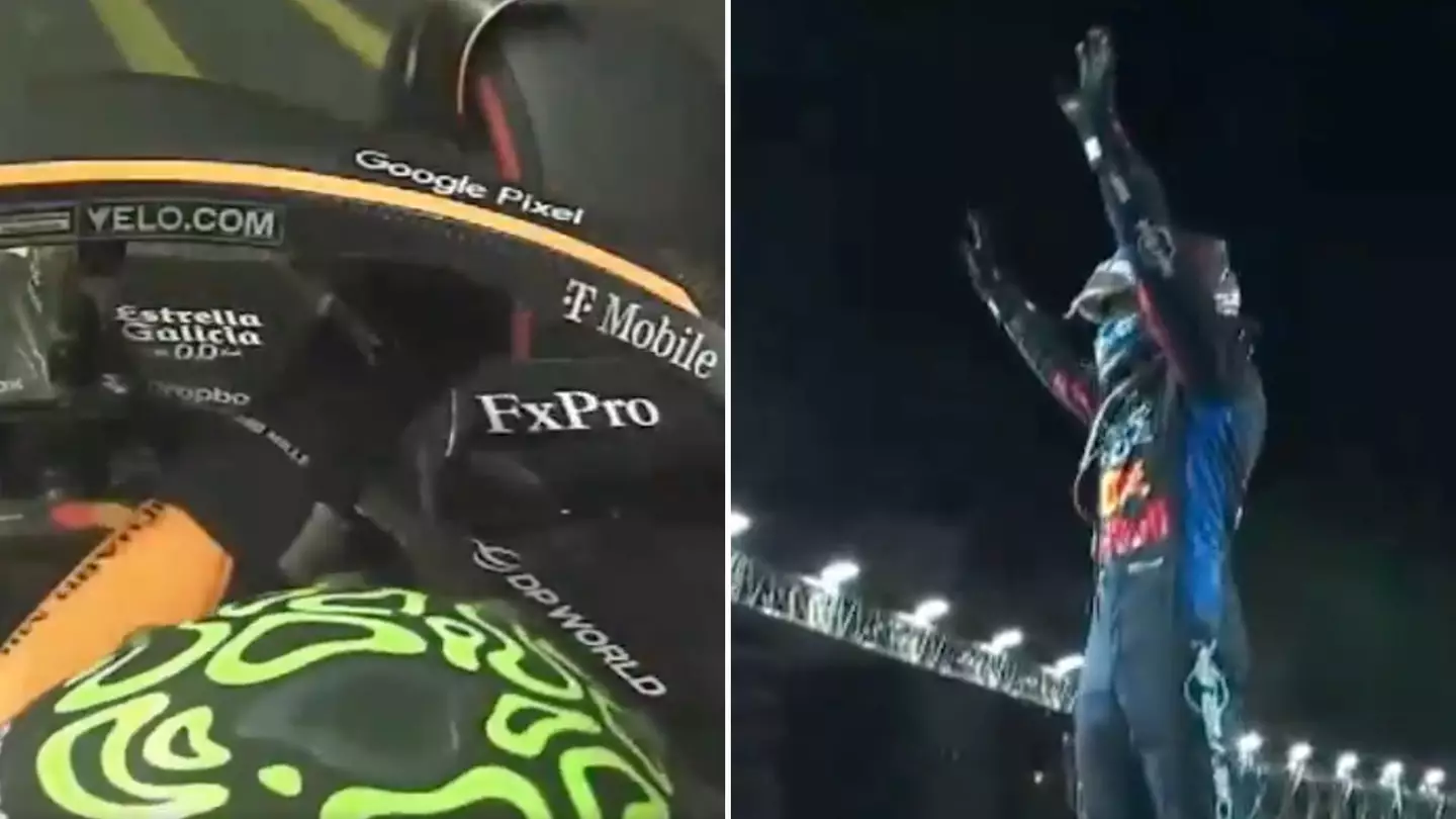 Lando Norris’ immediate reaction to Max Verstappen winning his fourth F1 world title at the Las Vegas GP
