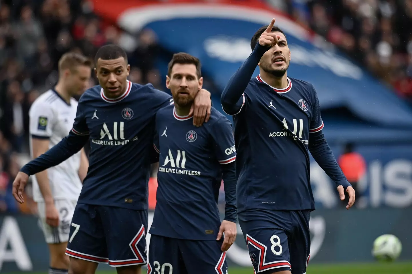 Paredes (right) says Messi told him he was planning to stay at Barcelona (Image: PA)