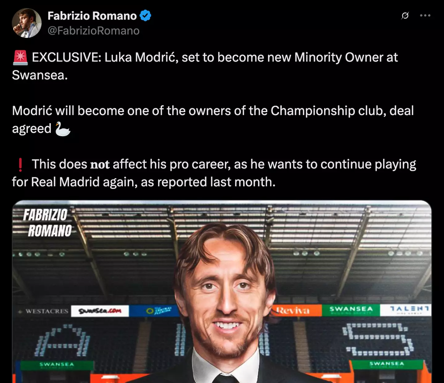 Image: Twitter/FabrizioRomano