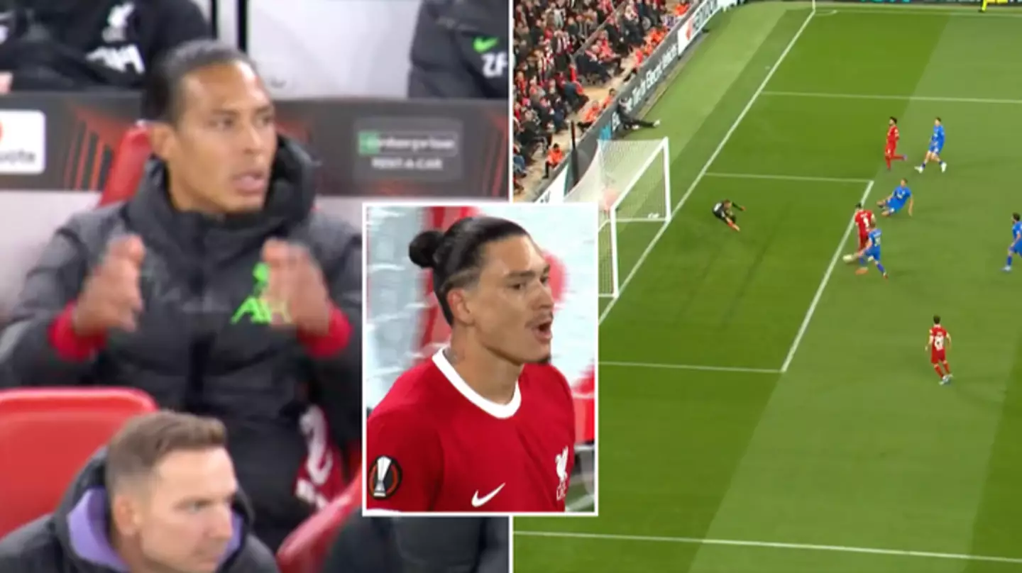 What Virgil van Dijk did after Darwin Nunez's 'miss of the season' vs Union SG speaks volumes