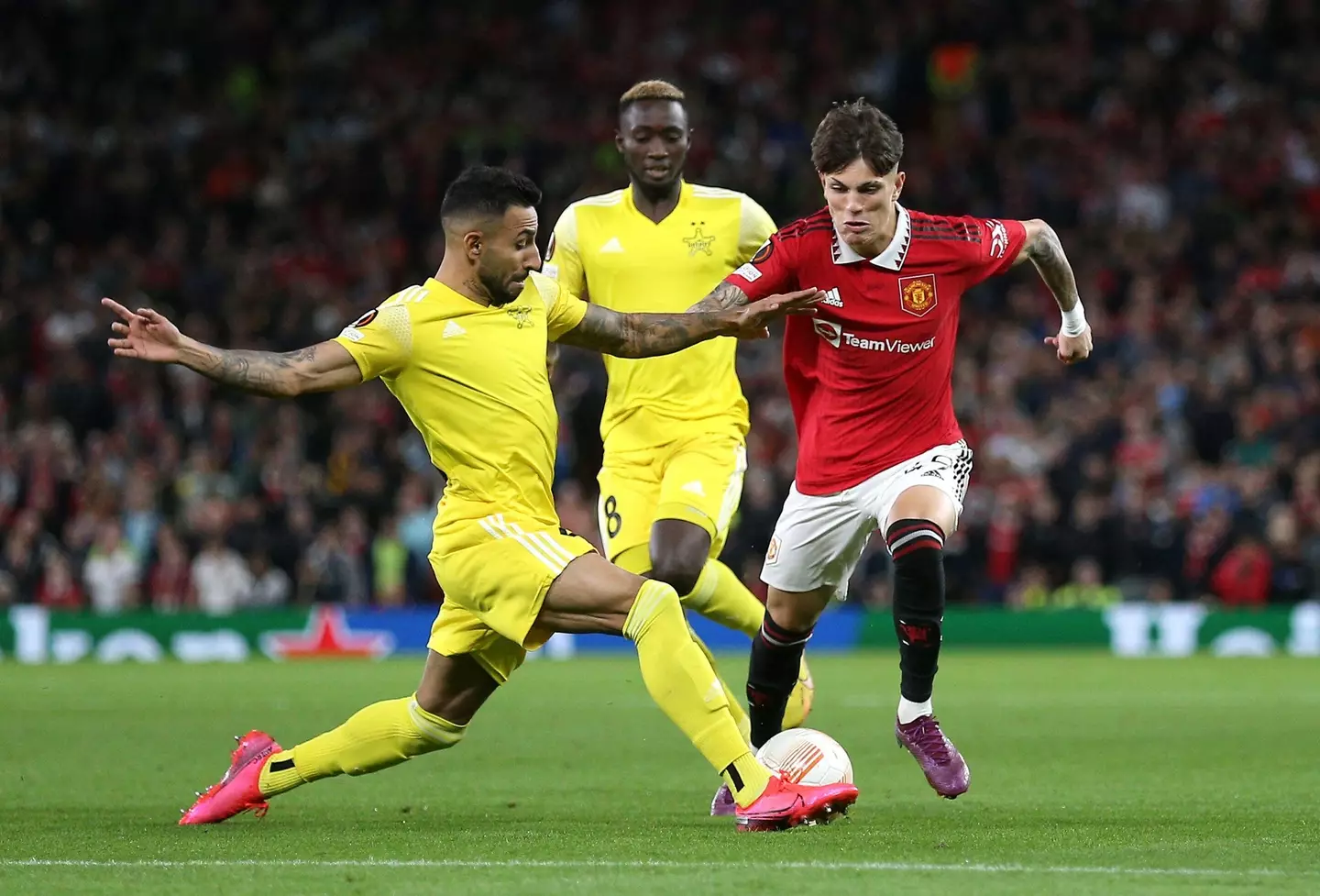 Alejandro Garnacho with his first United start against FC Sheriff (Alamy)