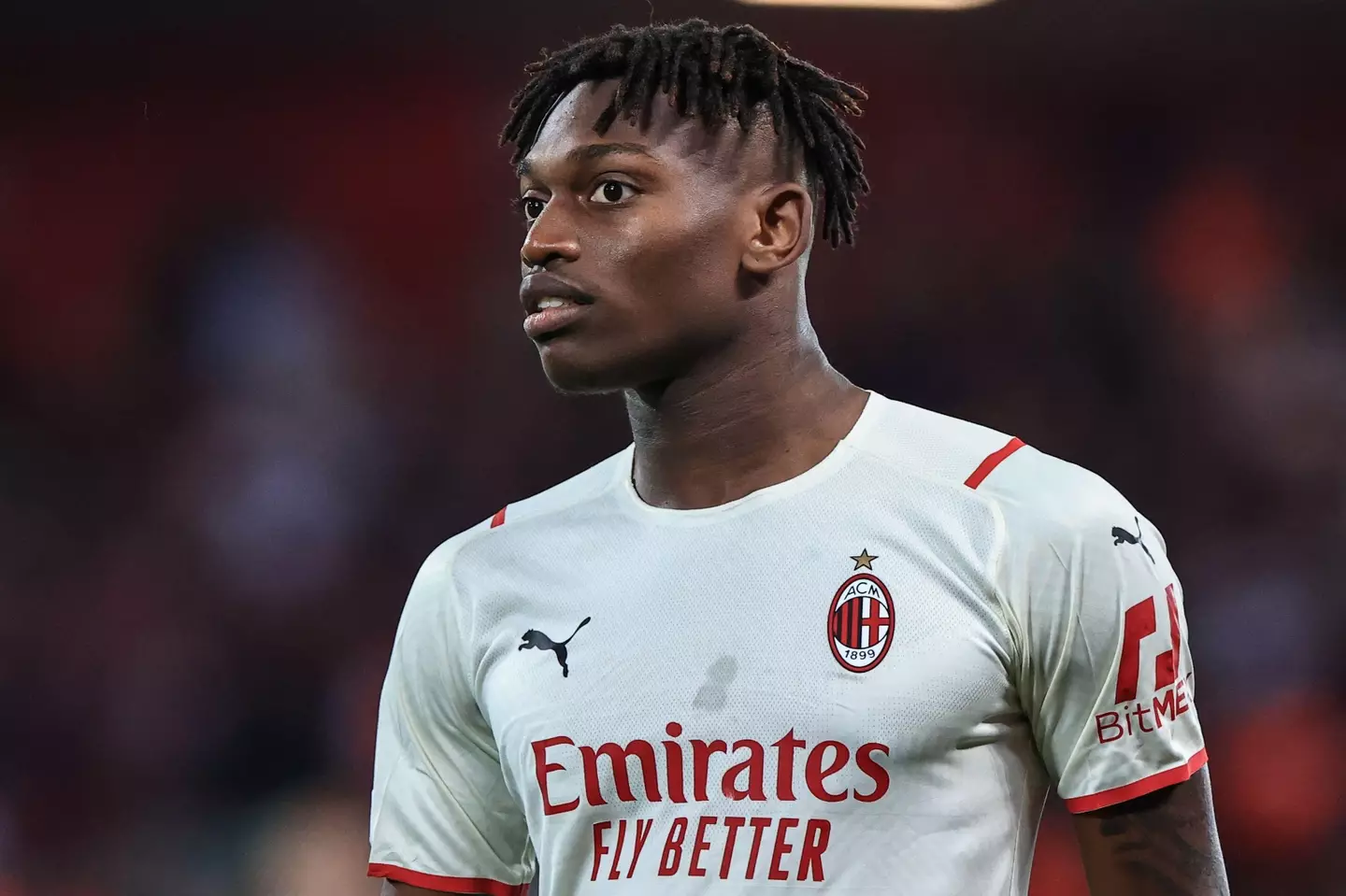 AC Milan's Rafael Leao is a target for Chelsea. (Alamy)
