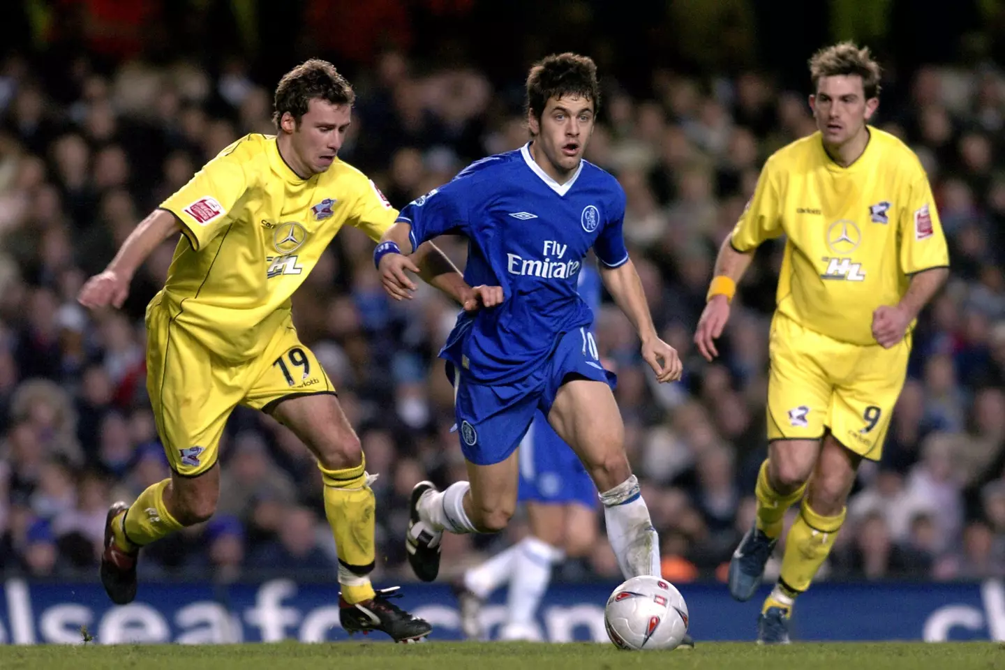 Joe Cole during a 2005 FA Cup match between Chelsea and Scunthorpe United.
