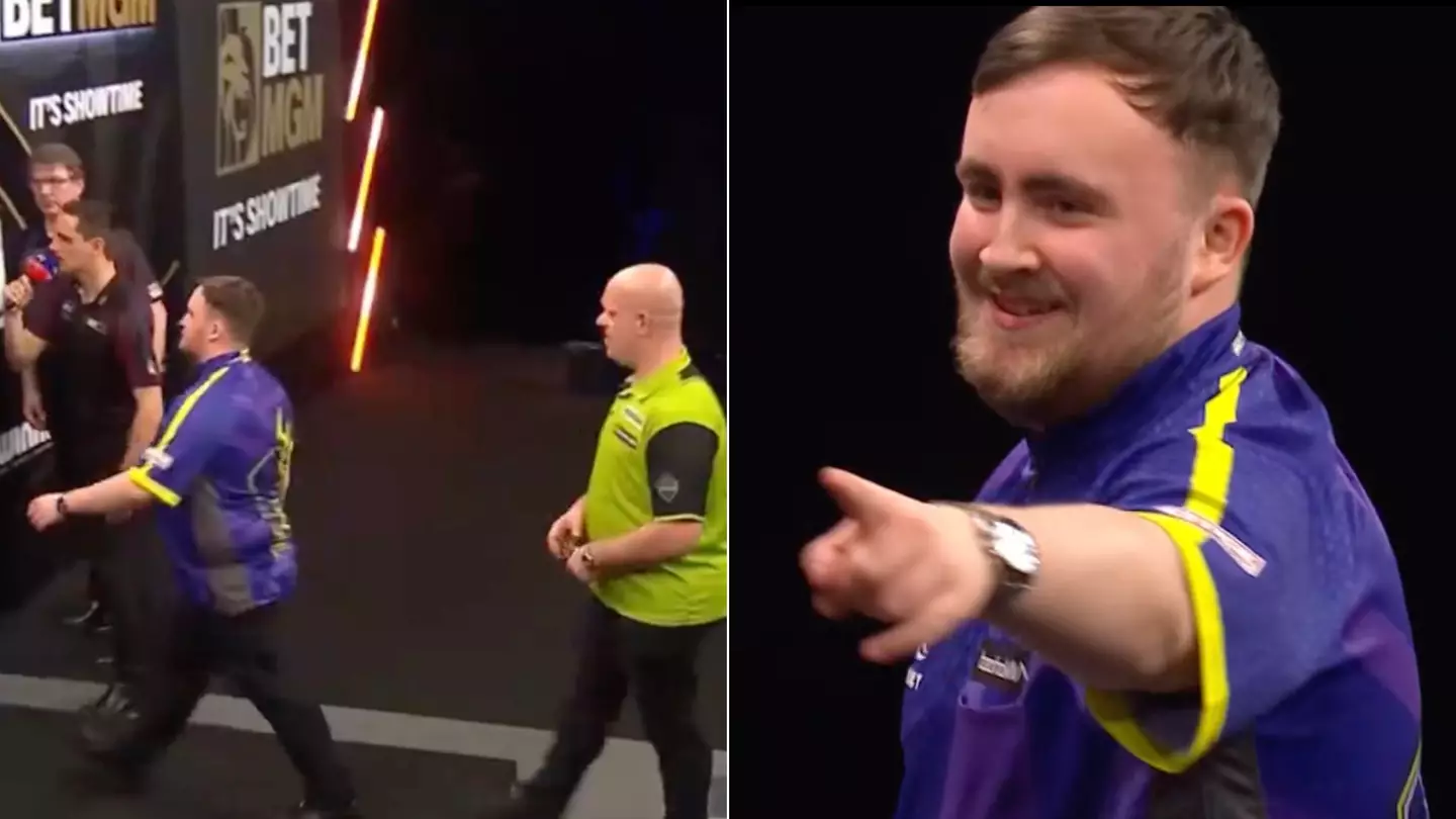 Fans can't believe what Luke Littler did just before his Premier League final match