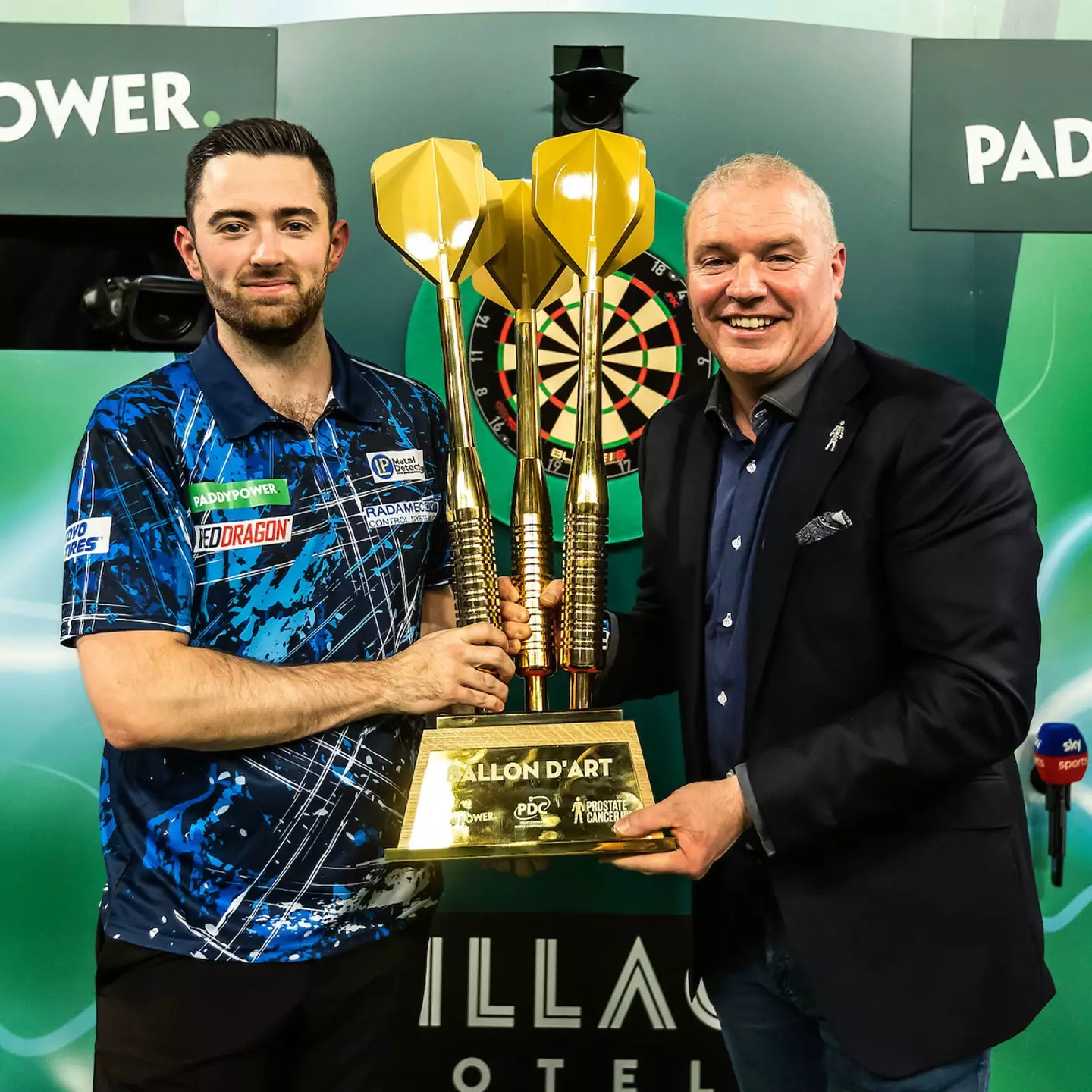 Luke Humphries is the inaugural winner of the Ballon d'Art. Image: EFX