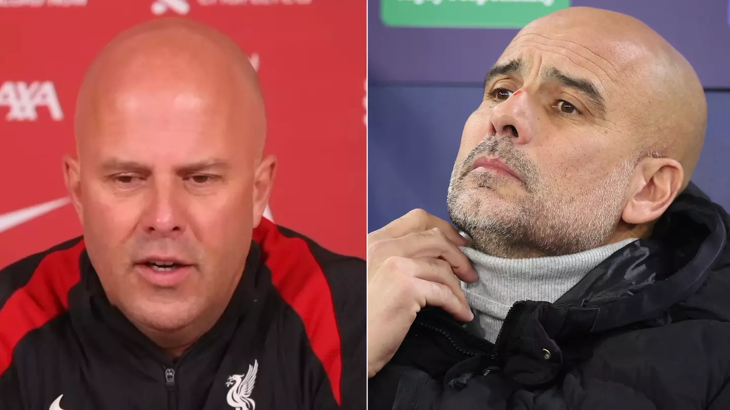 Arne Slot fires dig at Pep Guardiola with six-word comment about Man City boss hours before Liverpool clash