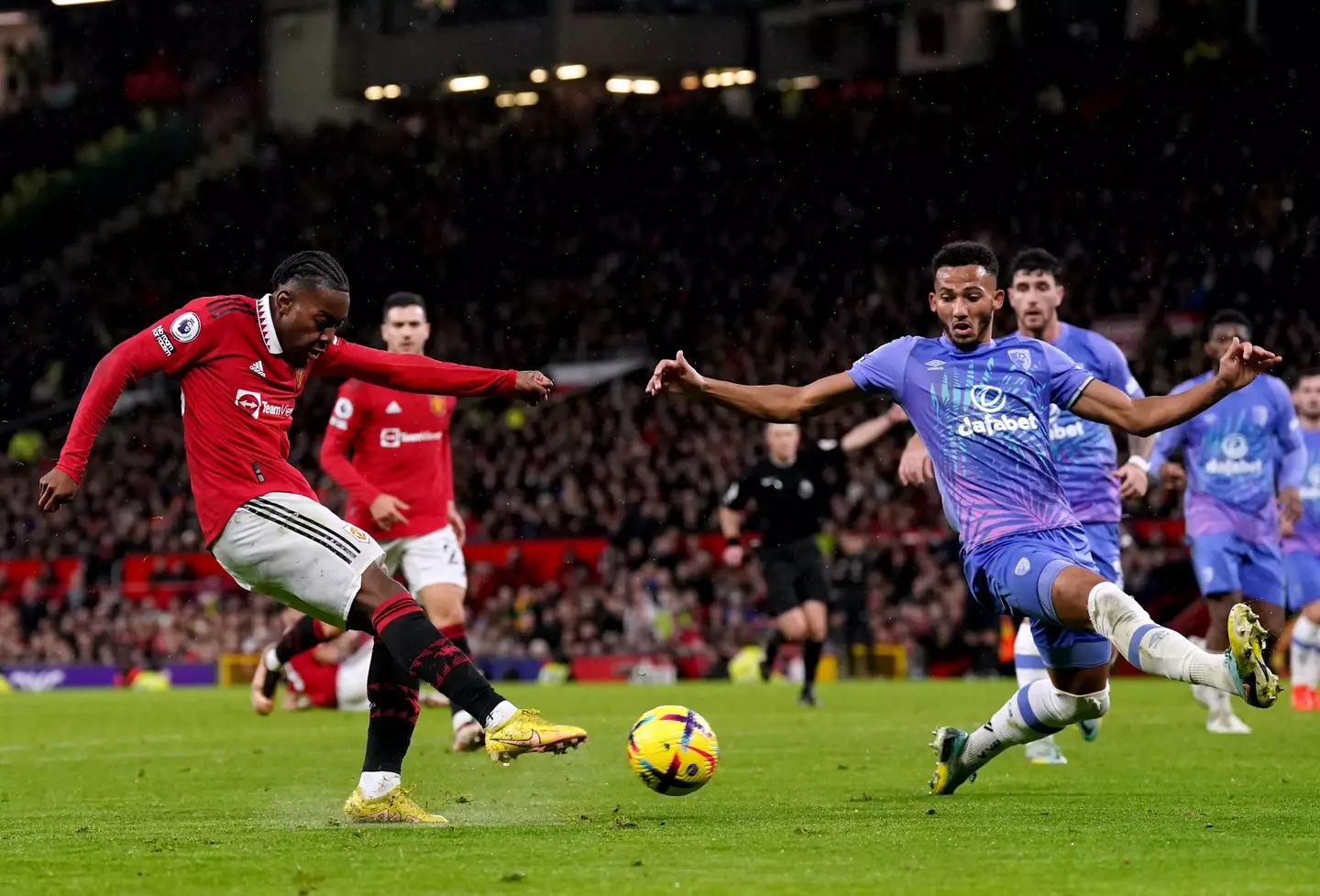 Elanga in action for Man United