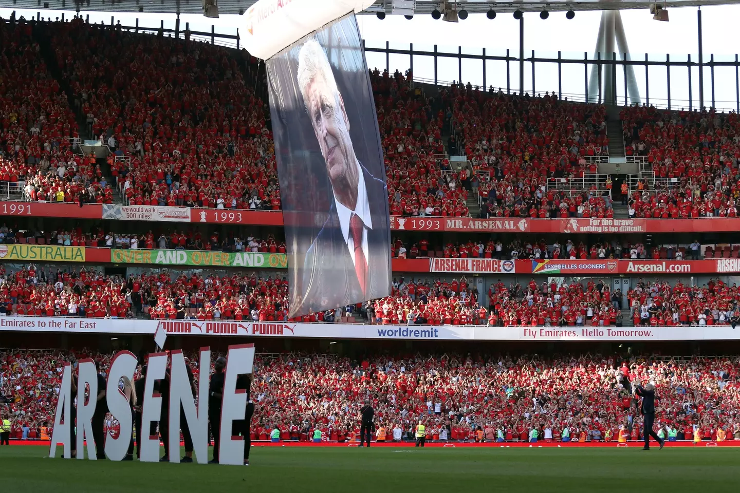 Arsene Wenger's relationship with fans soured towards the end of his tenure, but he remains an Arsenal legend (Alamy)
