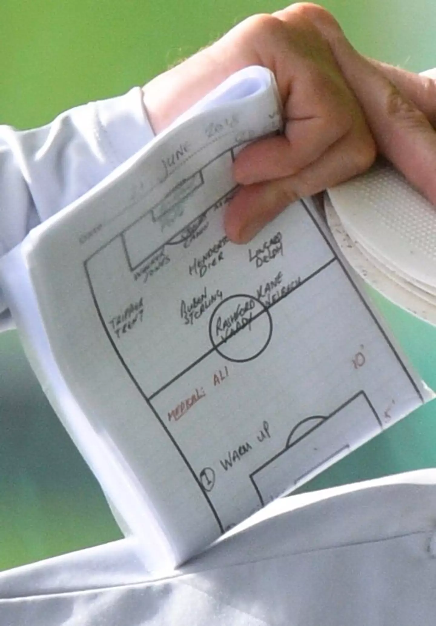 Steve Holland appeared to leak England's teamsheet. Image: X/@jeremyselwyn1