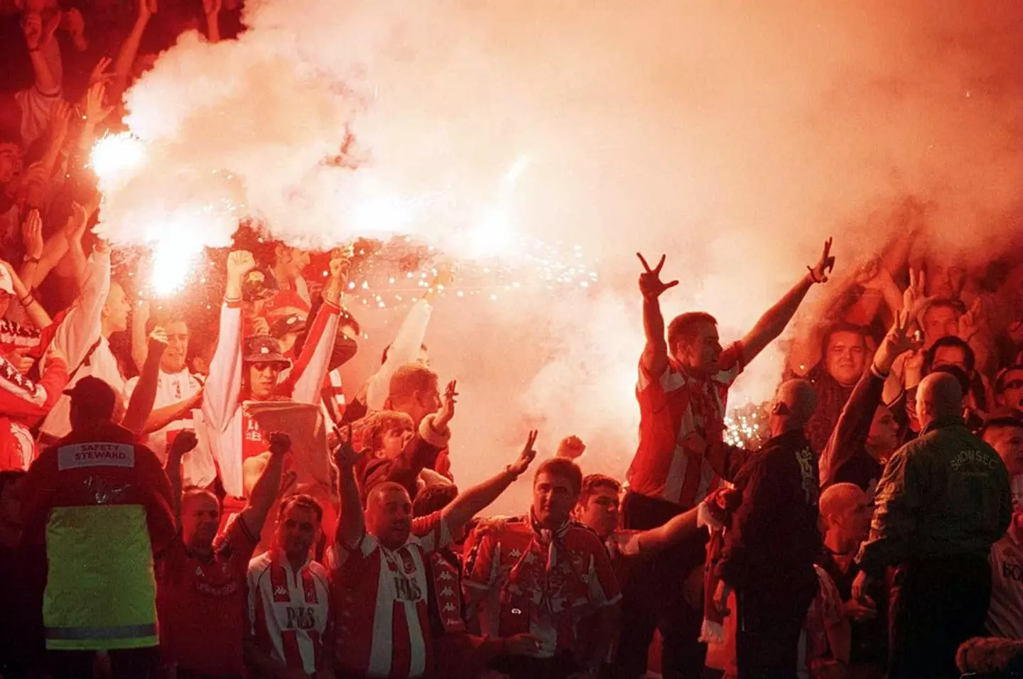 Red Star Belgrade fans (Credit:Getty)