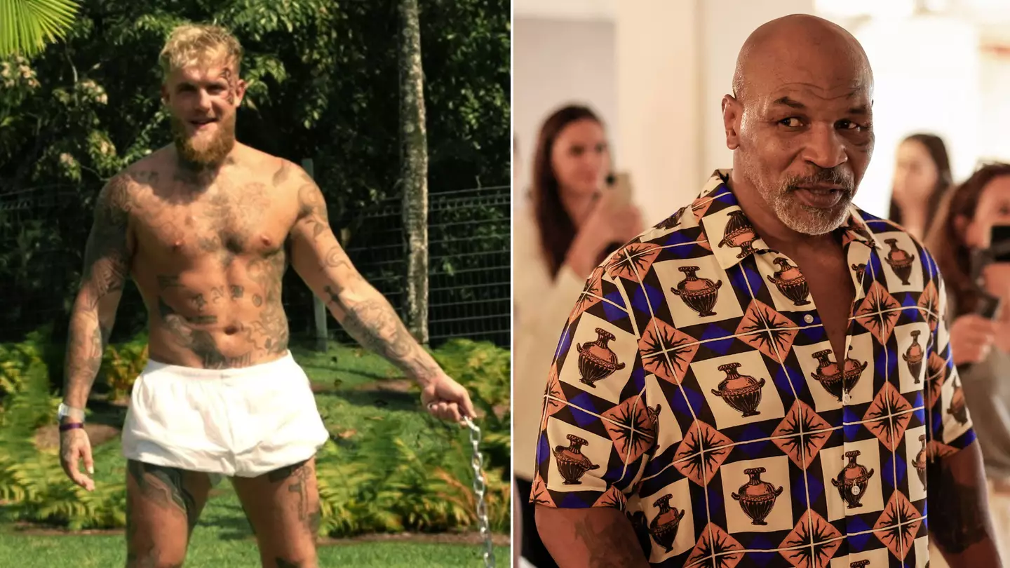 Jake Paul called out for 'faking' iconic Mike Tyson picture ahead of fight as eagle-eyed fans spot detail