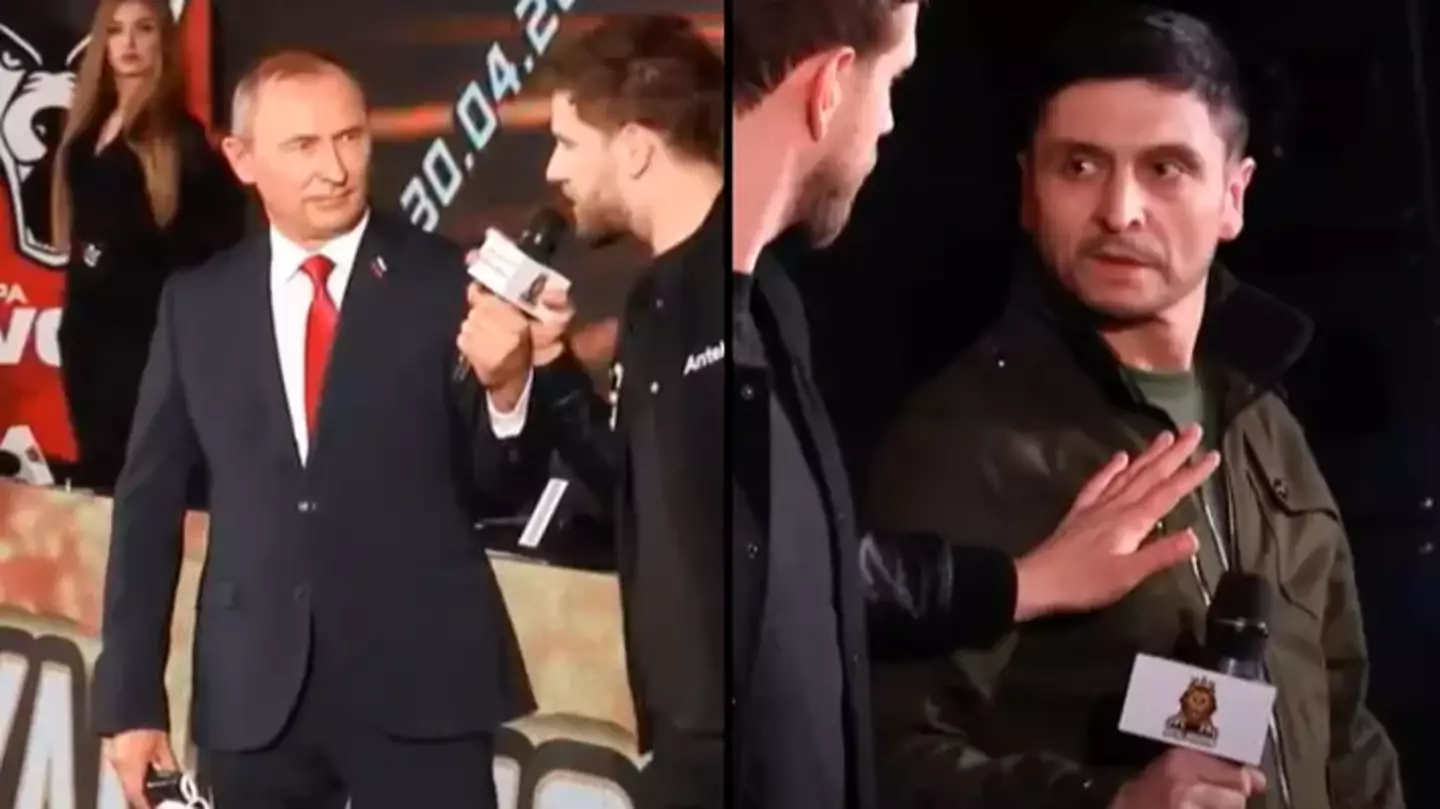 Vladimir Putin And President Zelenskyy Lookalikes Go Head-To-Head In MMA Fight