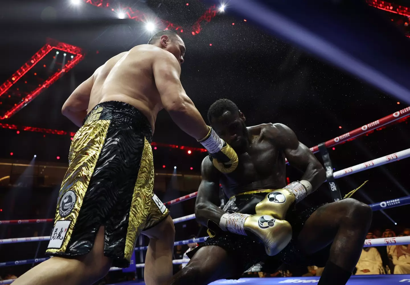 Wilder was knocked out by Zhang last week (Getty)