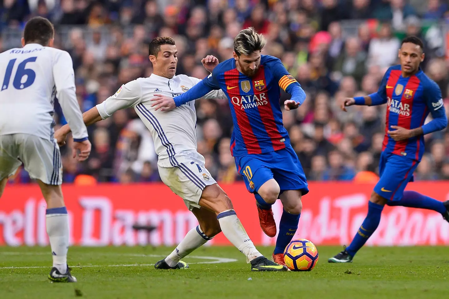 Messi and Ronaldo's rivalry has defined modern football. (Image: Getty)