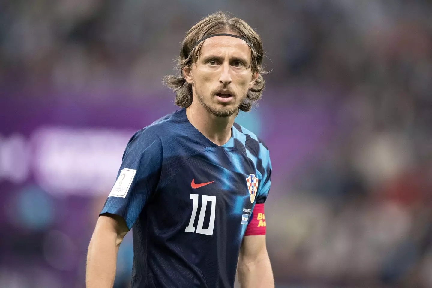 Luka Modric in action during the World Cup. Image: Alamy 