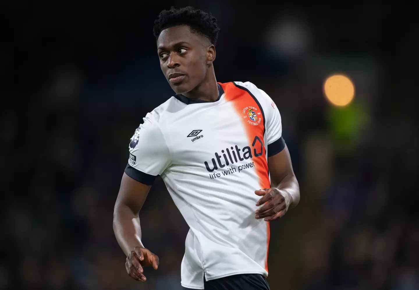 Albert Sami Lokonga in action for Luton Town