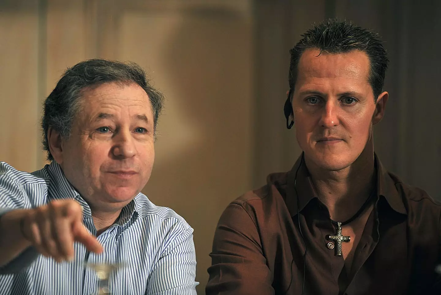 Jean Todt and Michael Schumacher pictured -