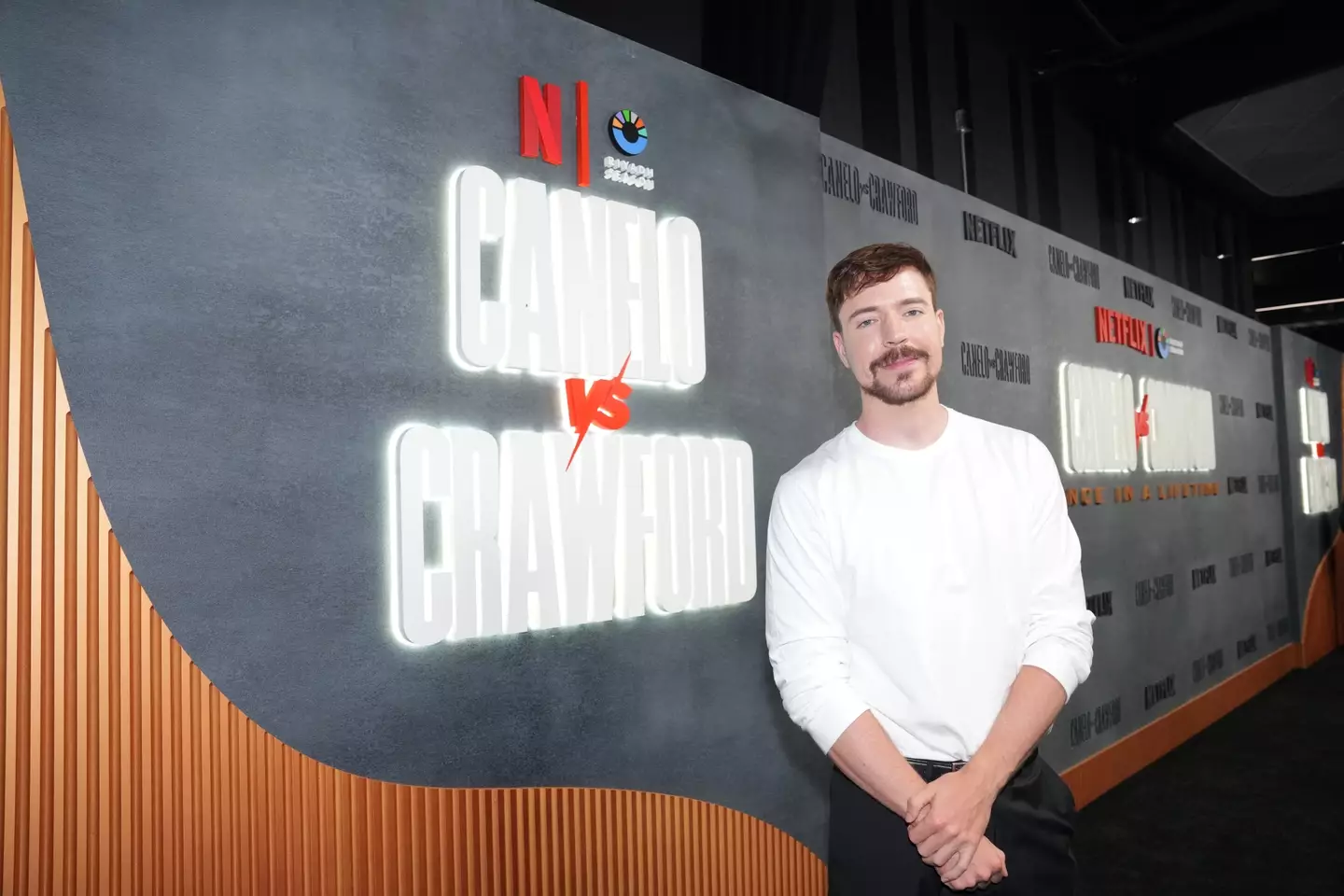 MrBeast attended at the Terence Crawford vs Canelo Alvarez fight. (Image: Getty)