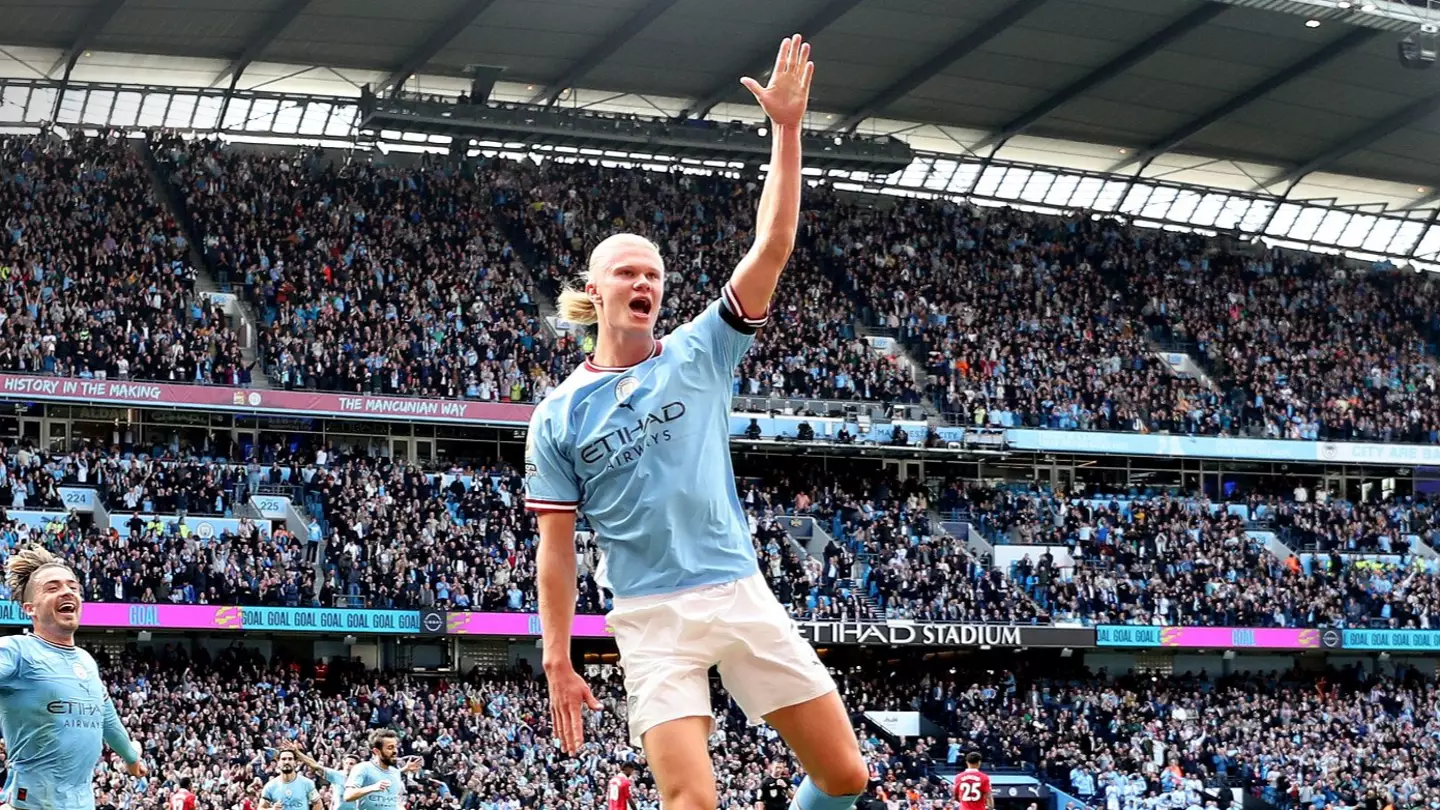 Erling Haaland was once again in stunning form to help City demolish United