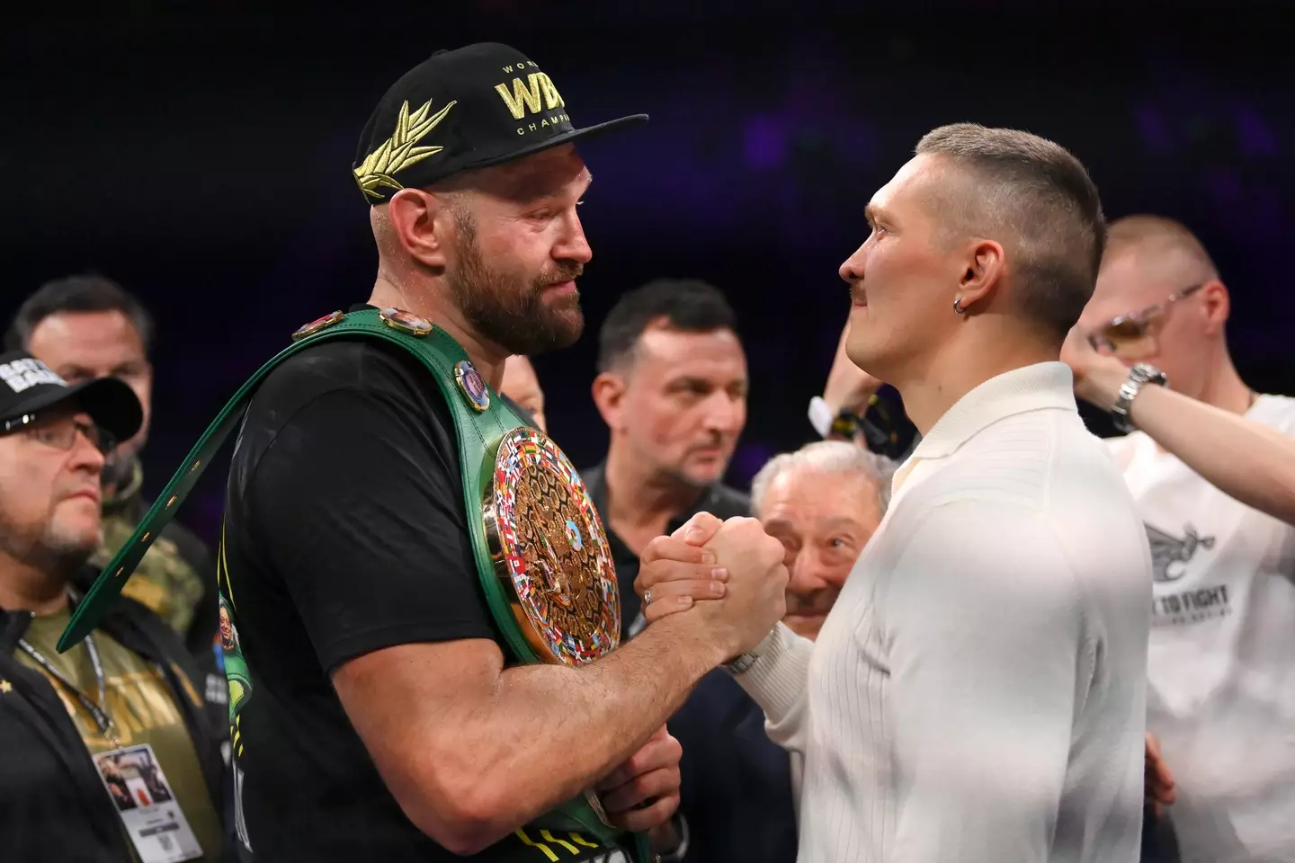 Tyson Fury intends to fight Oleksandr Usyk after beating Francis Ngannou. (