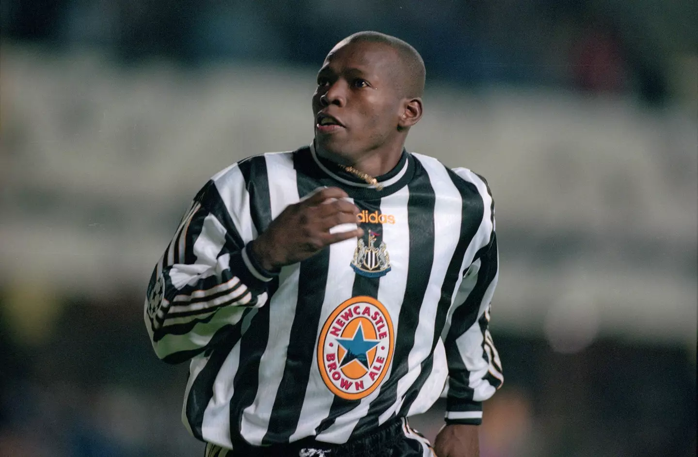 Faustino Asprilla in action for Newcastle United. (Image: Getty)
