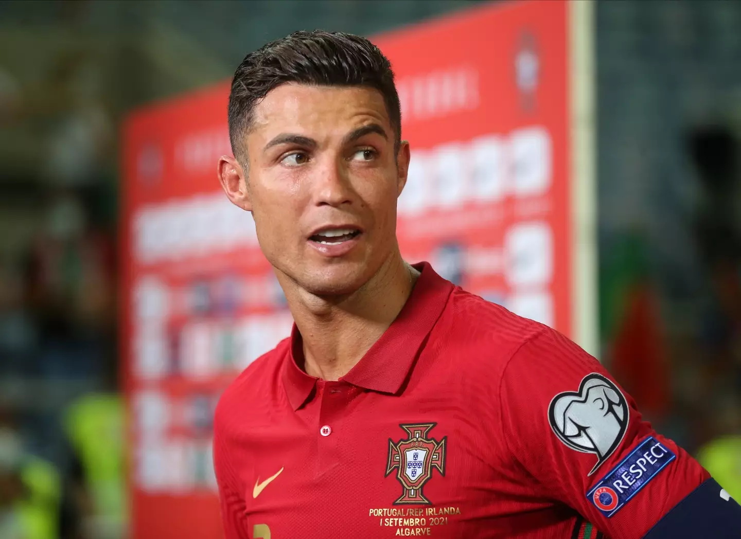 The Portugal forward flew to Manchester after he was suspended from Tuesday evening's World Cup qualifier against Azerbaijan