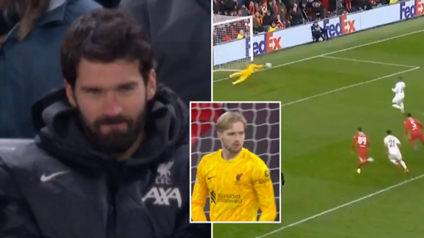 Fans spot Alisson's reaction to Caoimhin Kelleher saving Kylian Mbappe's penalty