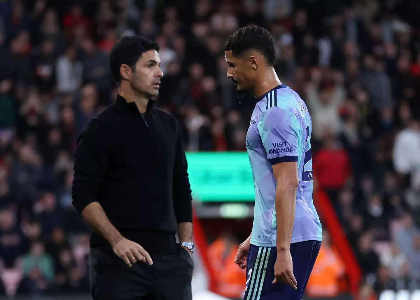 Saliba's red card changed the game. (Image