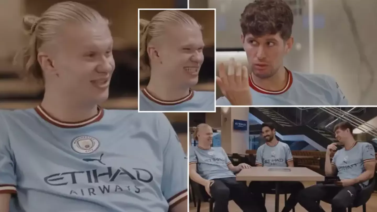 Erling Haaland's impression of John Stones has gone viral, Man City fans are loving it