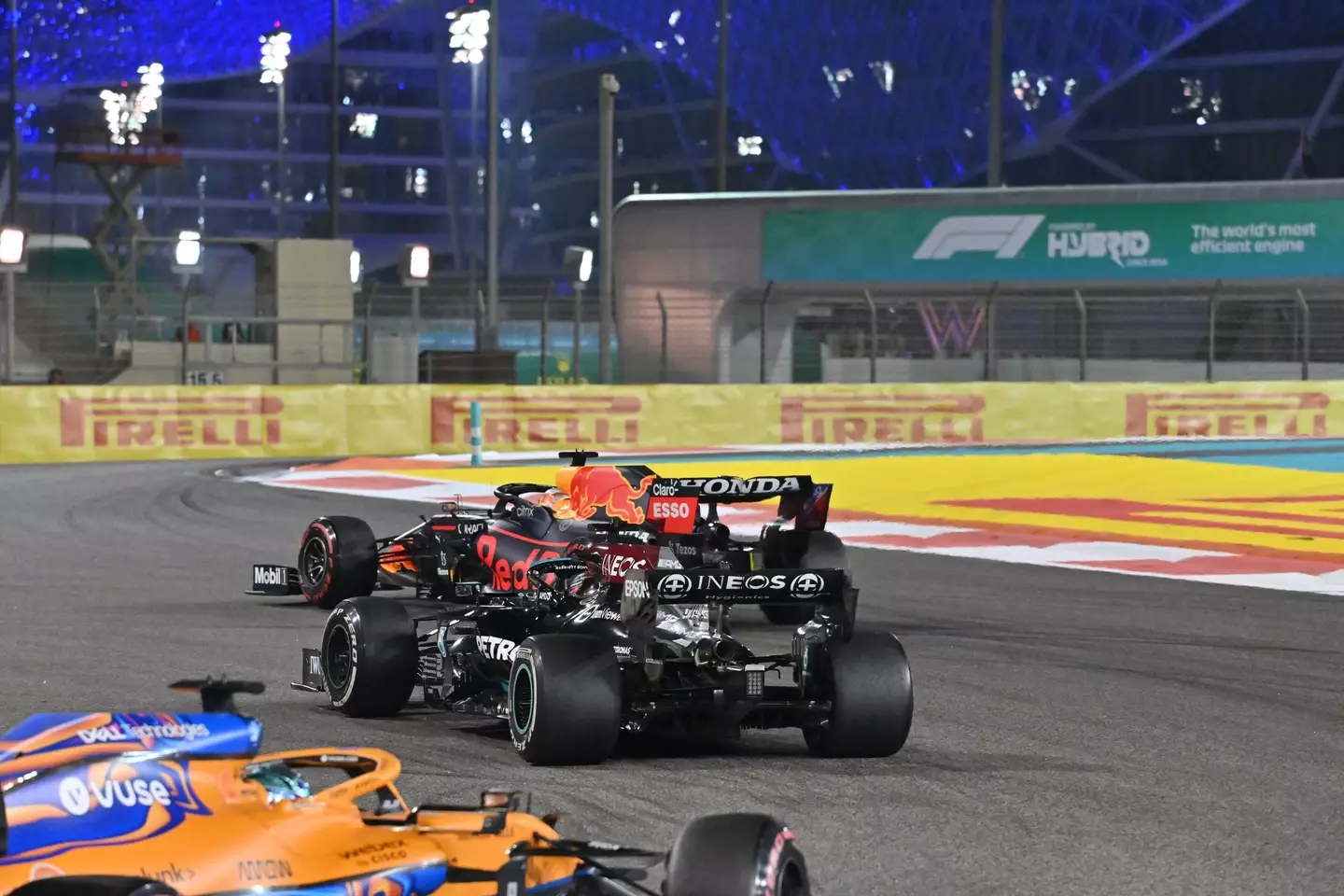 Ricciardo was left in third place behind the front runners, despite being 10th in the race. Image: PA Images