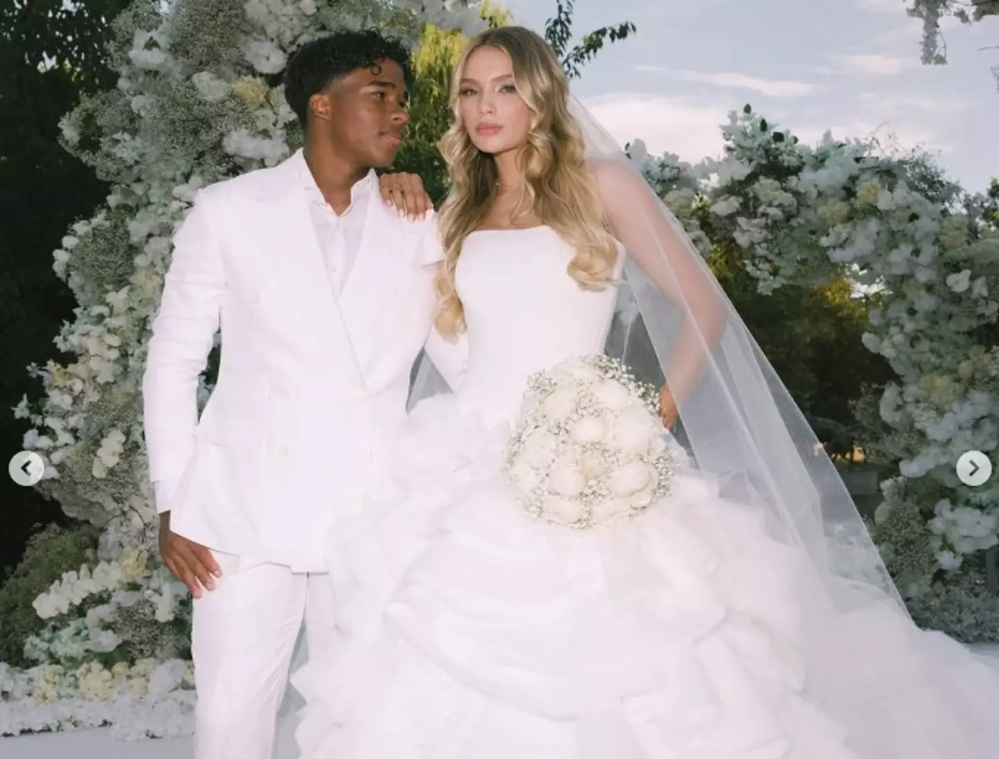 Endrick and Miranda celebrated their marriage with a wedding this summer. (Image: Instagram/@endrick)