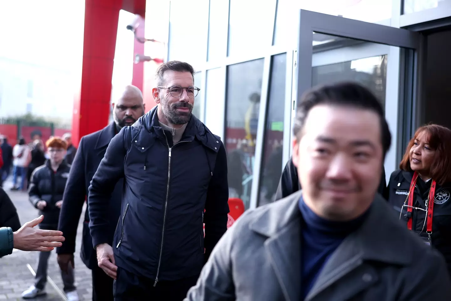 Ruud van Nistelrooy is watching Leicester's trip to Brentford. Image: Getty