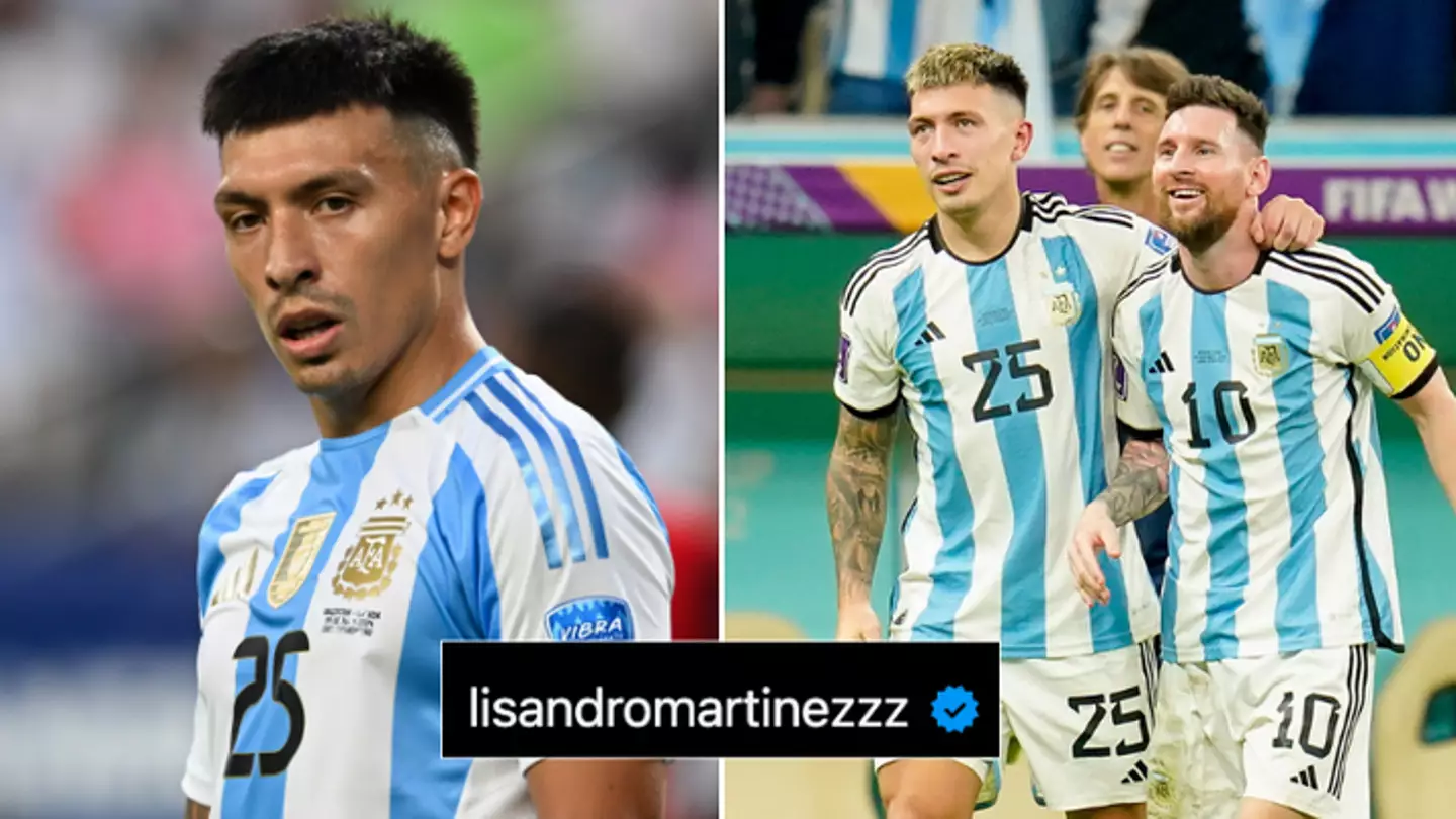 Man Utd star Lisandro Martinez sees his Instagram 'hacked' with brutal Lionel Messi meme