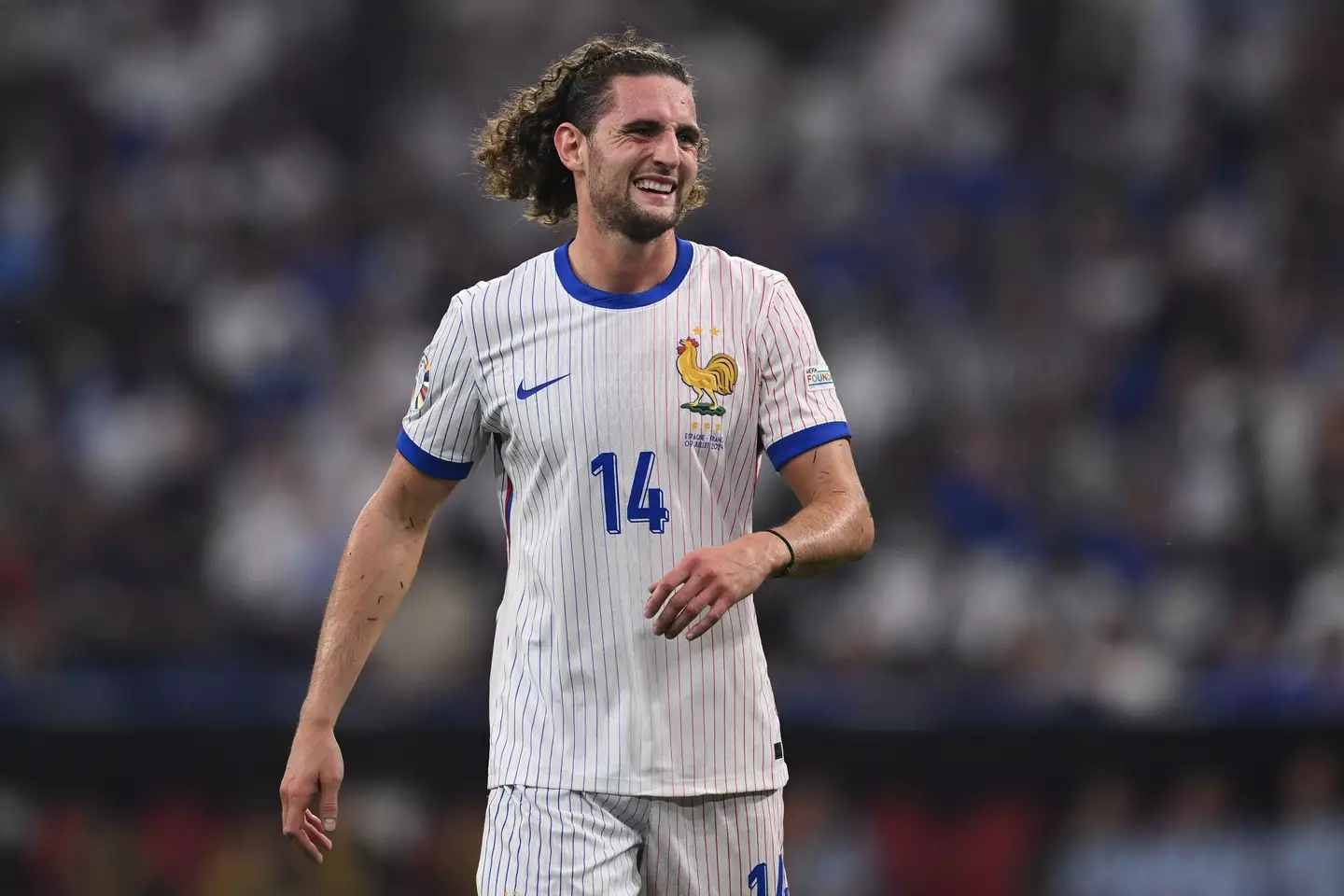 Adrien Rabiot in action for France at Euro 2024. Image: Getty