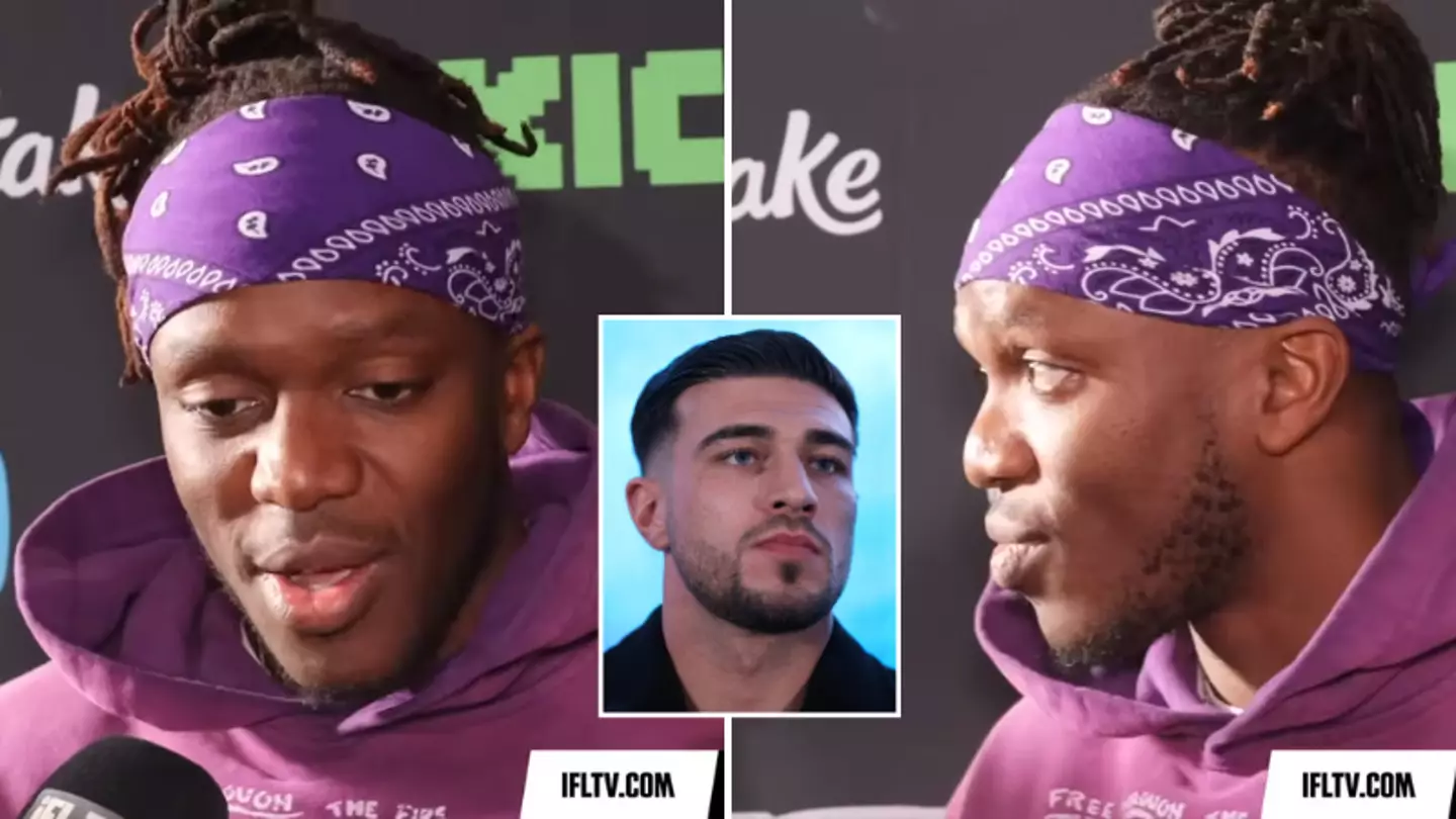 KSI makes hugely embarrassing slip-up in Tommy Fury interview and fans think he'll never live it down
