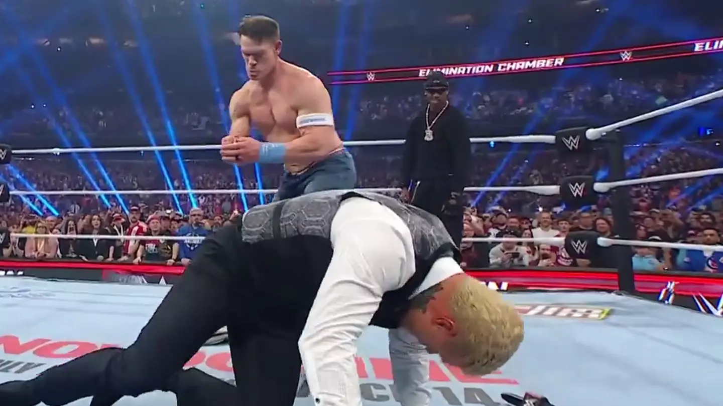 WWE fans work out exactly what John Cena attacked Cody Rhodes with at Elimination Chamber and it's genius