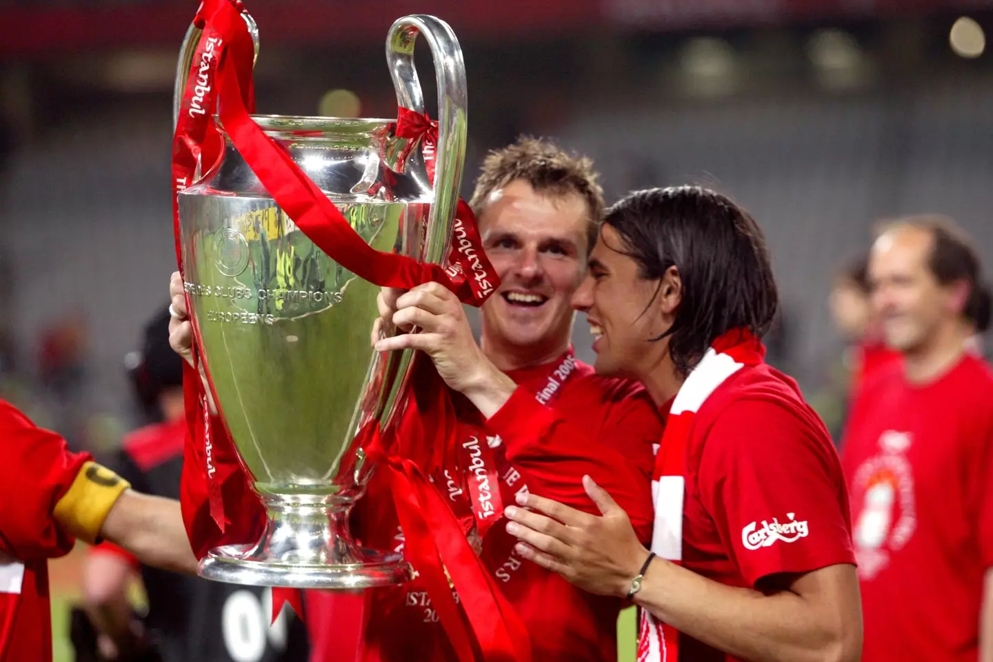 Hamann with the Champions League trophy. Image: Alamy