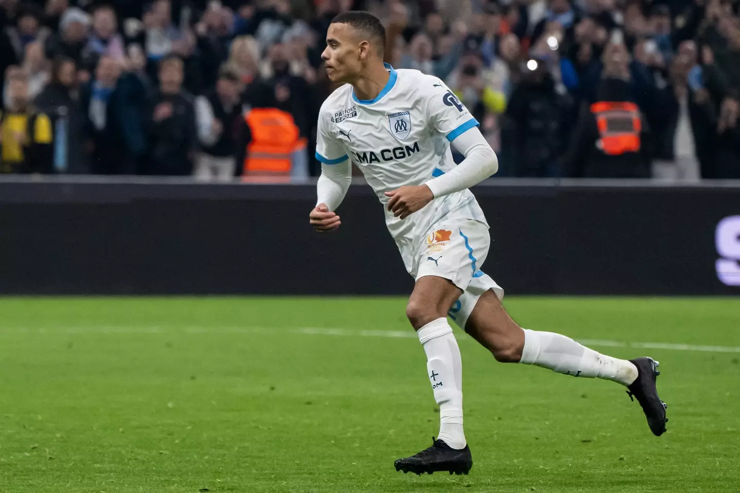 Mason Greenwood is reportedly wanted by Liverpool. Image: Getty