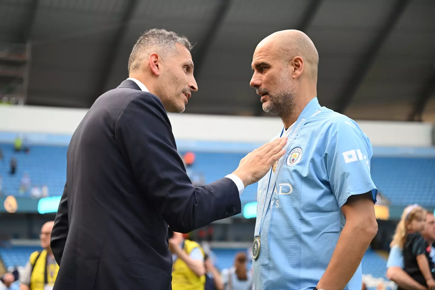 Manchester City have still not received a verdict for their 115 charges case. Image: Getty