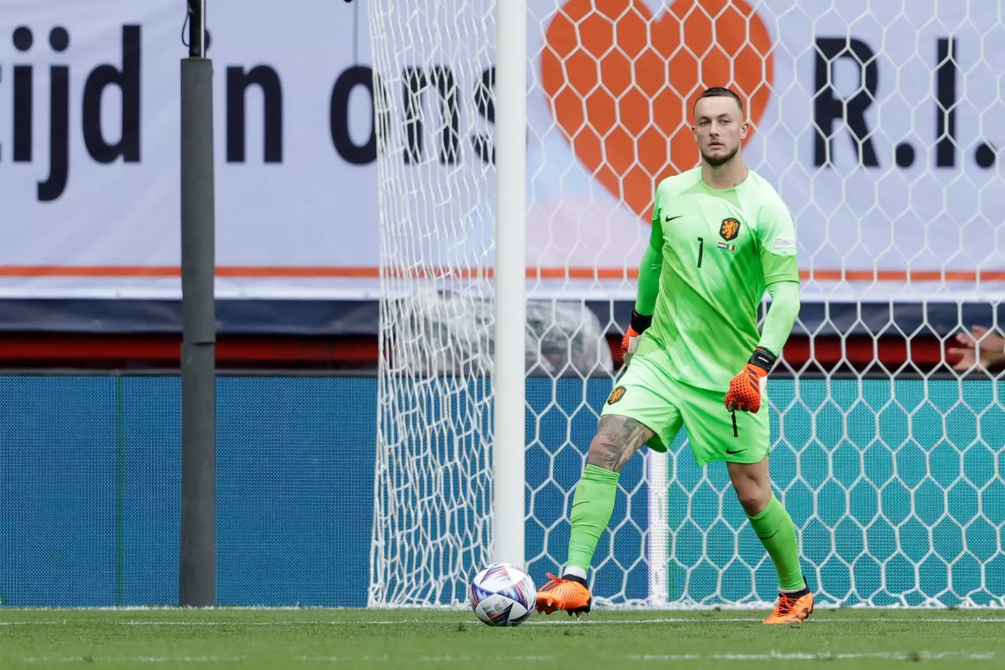 Bijlow played for Netherlands in the Nations League recently. Image: Getty
