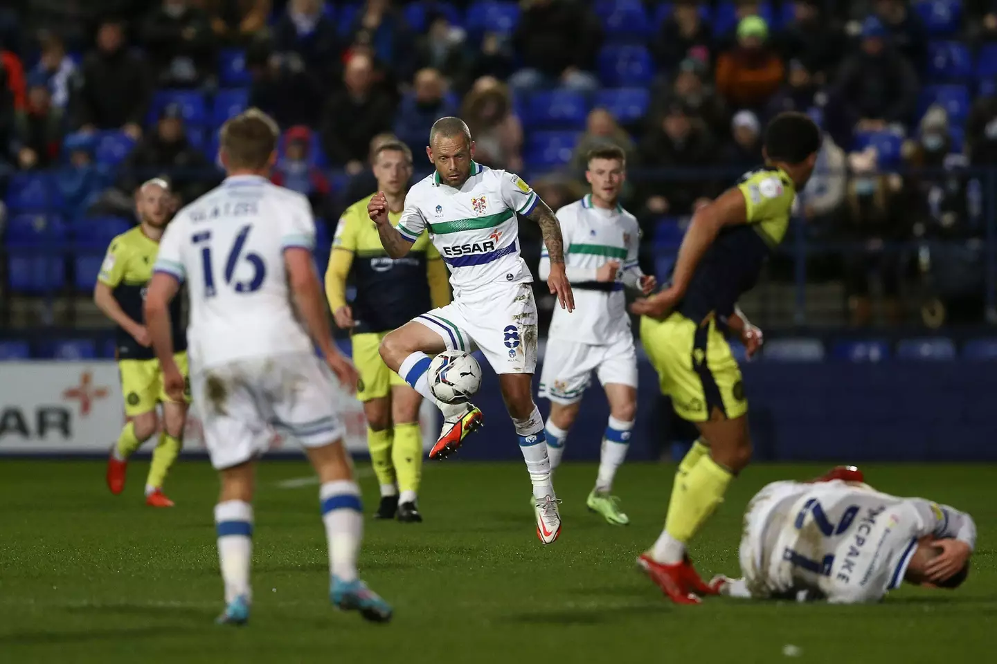 Jay Spearing in action for Tranmere Rovers back in February. (Image